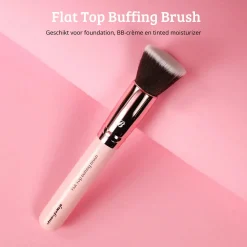 Clearance Pink & Rose Gold Flat Top Buffing Brush Foundation|Tön Mehr