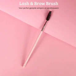 Hot Pink & Rose Gold Lash & Brow Brush Tön Mehr