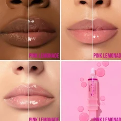 Hot Plump & Pout Gloss Pink Lemonade Lipgloss|Lip Plumper