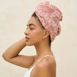 New Plush Microfiber Hair Towel Turban Terracotta Haarhandtücher