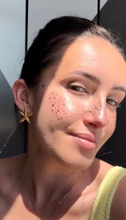 Best Poolside Neon Glitter Temporary Freckle Tattoos Face Jewels