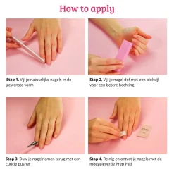 Best Press On French Nails Black / Pink Künstliche Nägel