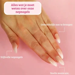 Clearance Press On French Nails Ombre Nude Künstliche Nägel