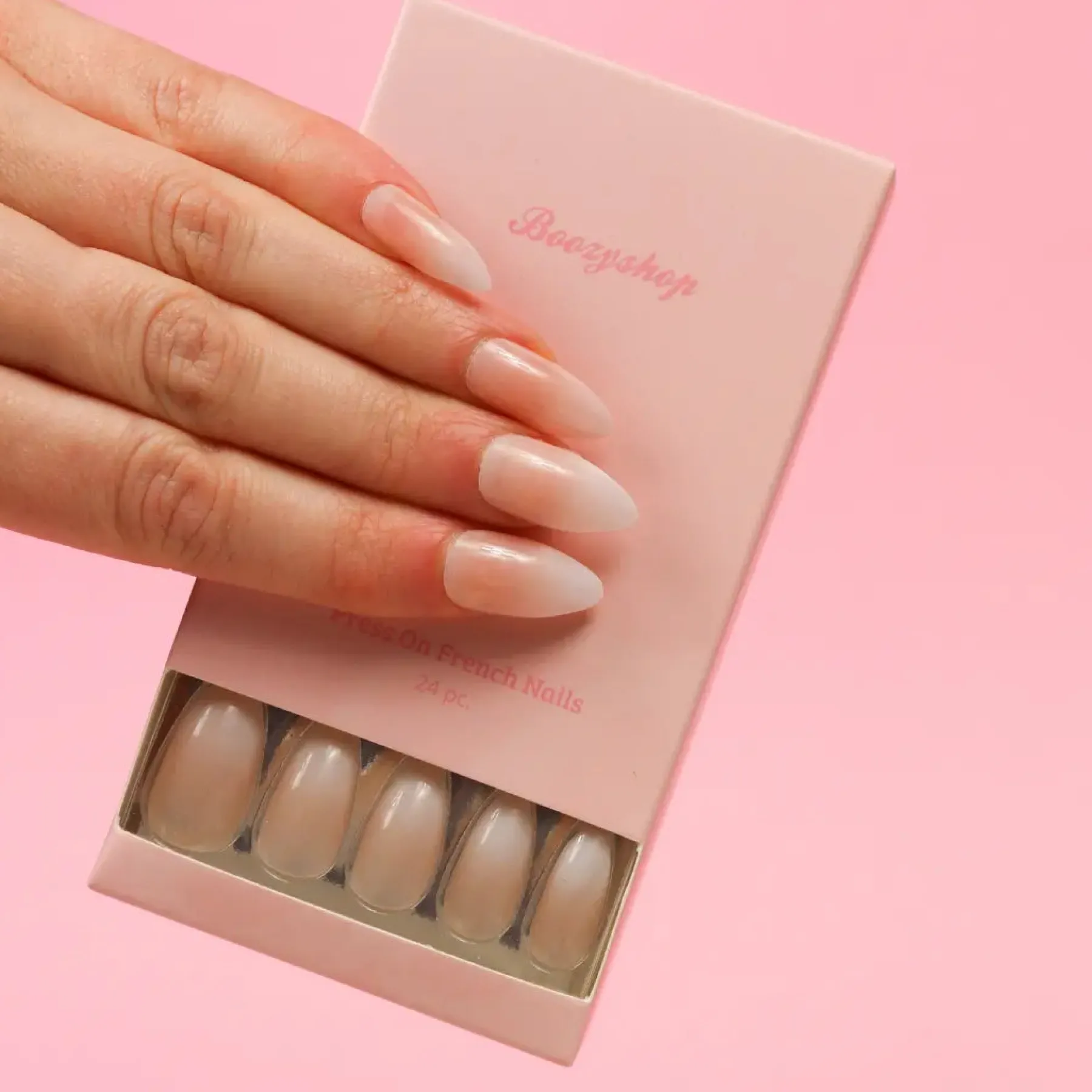 Clearance Press On French Nails Ombre Nude Künstliche Nägel