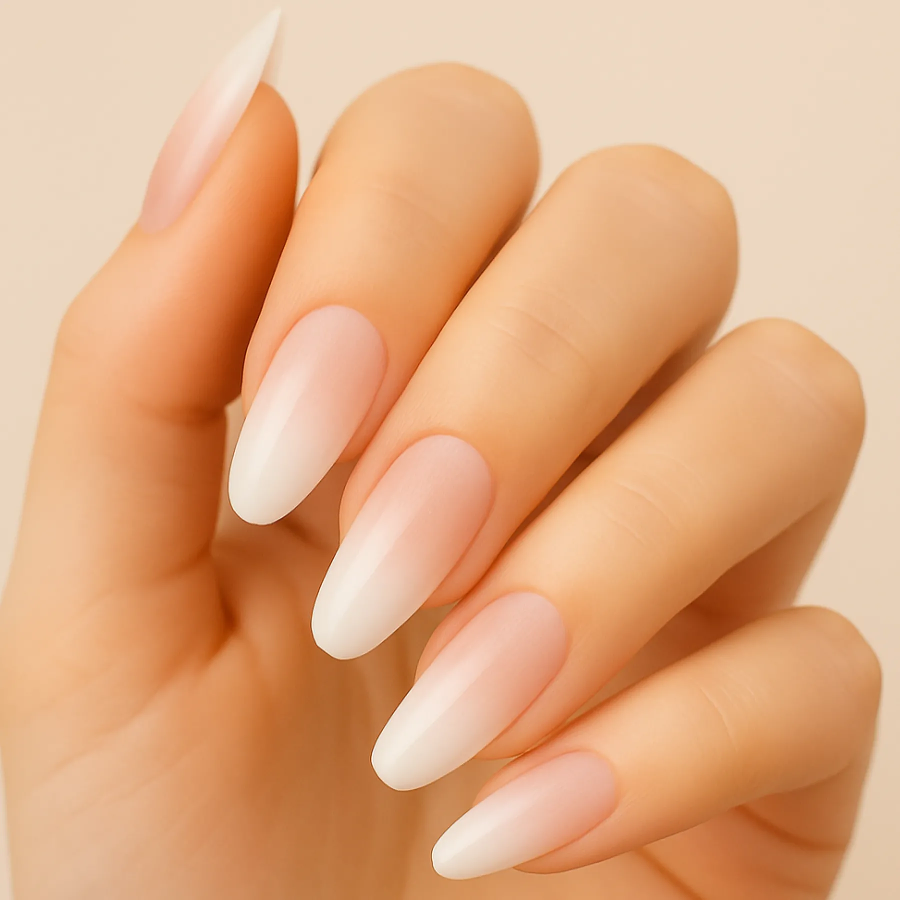 Clearance Press On French Nails Ombre Nude Künstliche Nägel