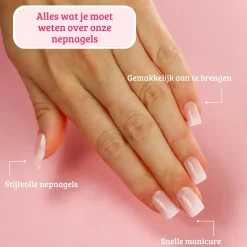 Discount Press On French Nails Ombre Soft Pink Künstliche Nägel