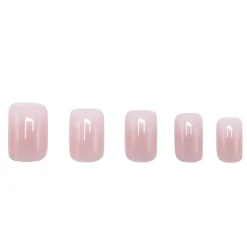 Discount Press On French Nails Ombre Soft Pink Künstliche Nägel