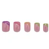 Press On French Nails Triangle Multicolor Künstliche Nägel