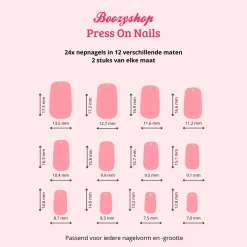 Press On French Nails Triangle Multicolor Künstliche Nägel