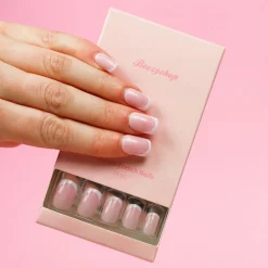 New Press On French Nails White / Pink Künstliche Nägel|Wedding Makeup