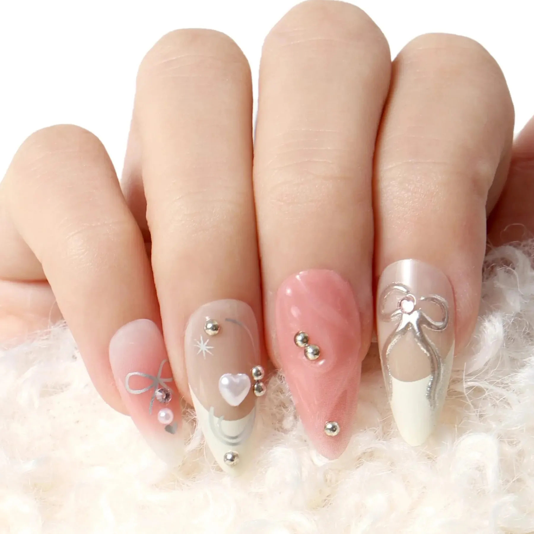 Sale Press-On Nails Ballerina Slipper Künstliche Nägel