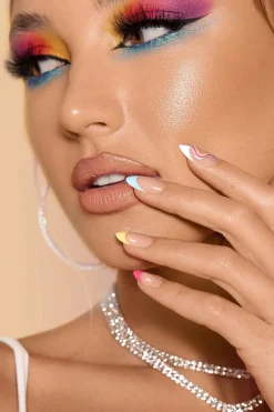 Online Press-On Nails Flamingo Dash Künstliche Nägel
