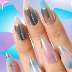 Clearance Press-On Nails Titanium Jelly Künstliche Nägel