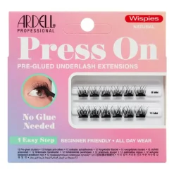 Outlet Press On Pre-glued Underlash Extensions Wispies Natural Mini Set Makeup Sets|Künstliche Wimpern