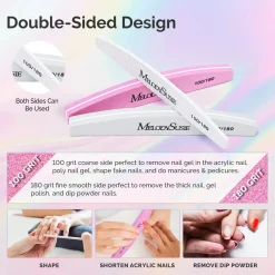 Clearance Professional Nail Files & Buffers 100/180 Grit 16Pcs 1. Nagels Voorbereiden|1. Nagels Voorbereiden