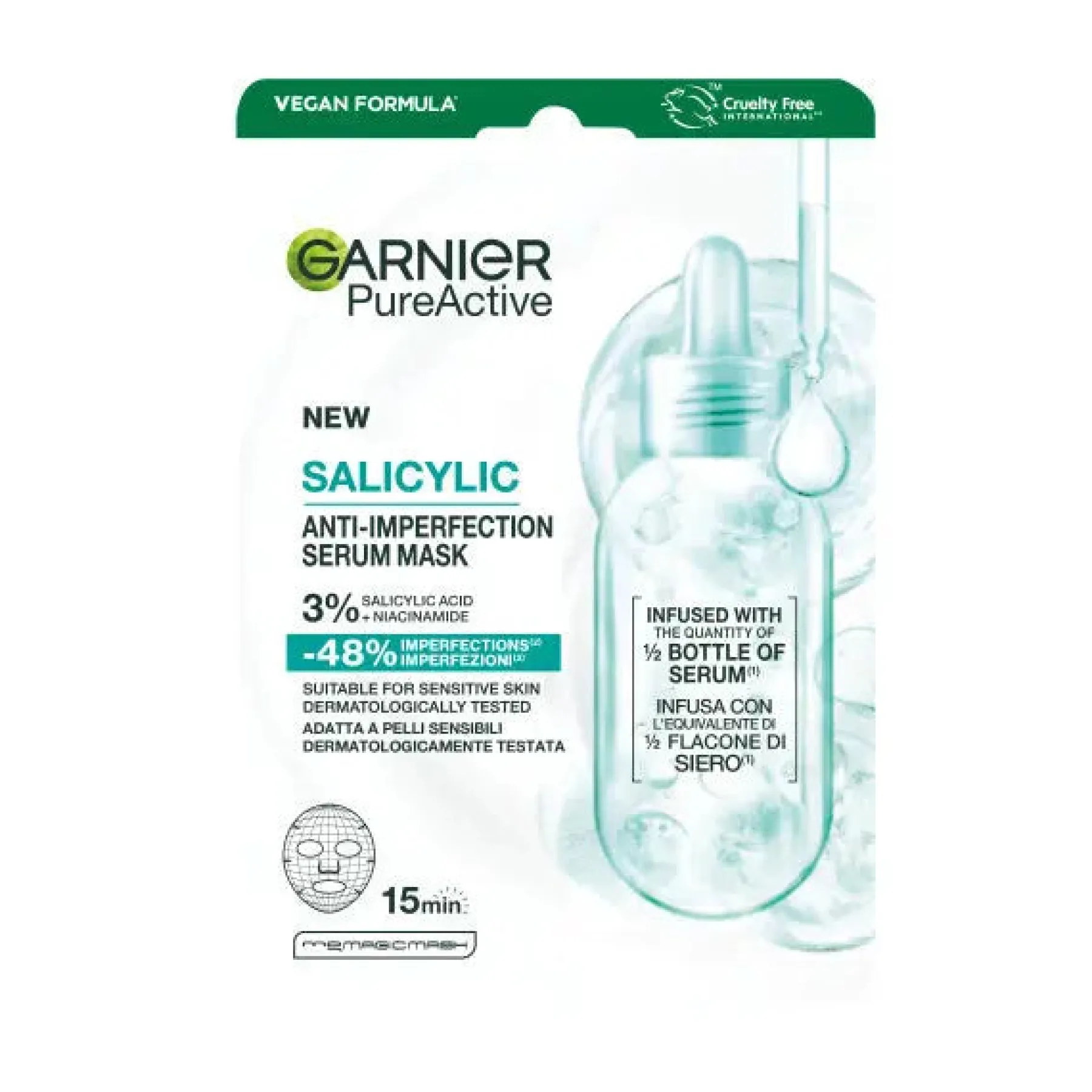 Sale PureActive Salicylic Anti-Imperfection Serum Mask Vegan Pflege|Gesichtsmasken