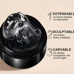 Online Pure Color & Glitter Non Stick Hand Extension Gel NEG09 4. Builder Gels|Veganer Nagellack