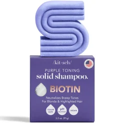Best Purple Toning Solid Shampoo Bar with Biotin Reisegröße|Shampoo