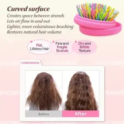 Discount Rainbow Volume S Brush Compact Black Hair Growth|Korean Haarpflege