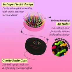Discount Rainbow Volume S Brush Compact Black Hair Growth|Korean Haarpflege