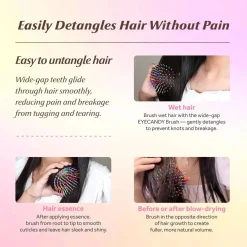 Best Rainbow Volume S Paddle Brush Neo Pink Hair Growth|Korean Haarpflege