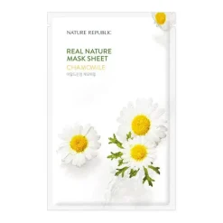 Clearance Real Nature Mask Sheet Chamomile Alle Korean Skincare|Gesichtsmasken