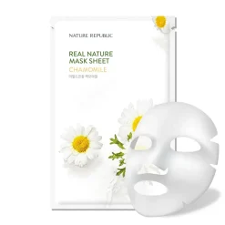Clearance Real Nature Mask Sheet Chamomile Alle Korean Skincare|Gesichtsmasken