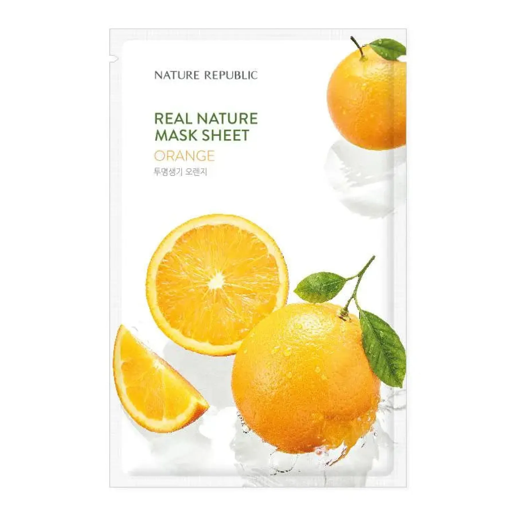 Hot Real Nature Mask Sheet Orange Alle Korean Skincare|Gesichtsmasken
