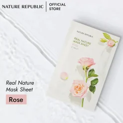 Real Nature Mask Sheet Rose Alle Korean Skincare|Gesichtsmasken