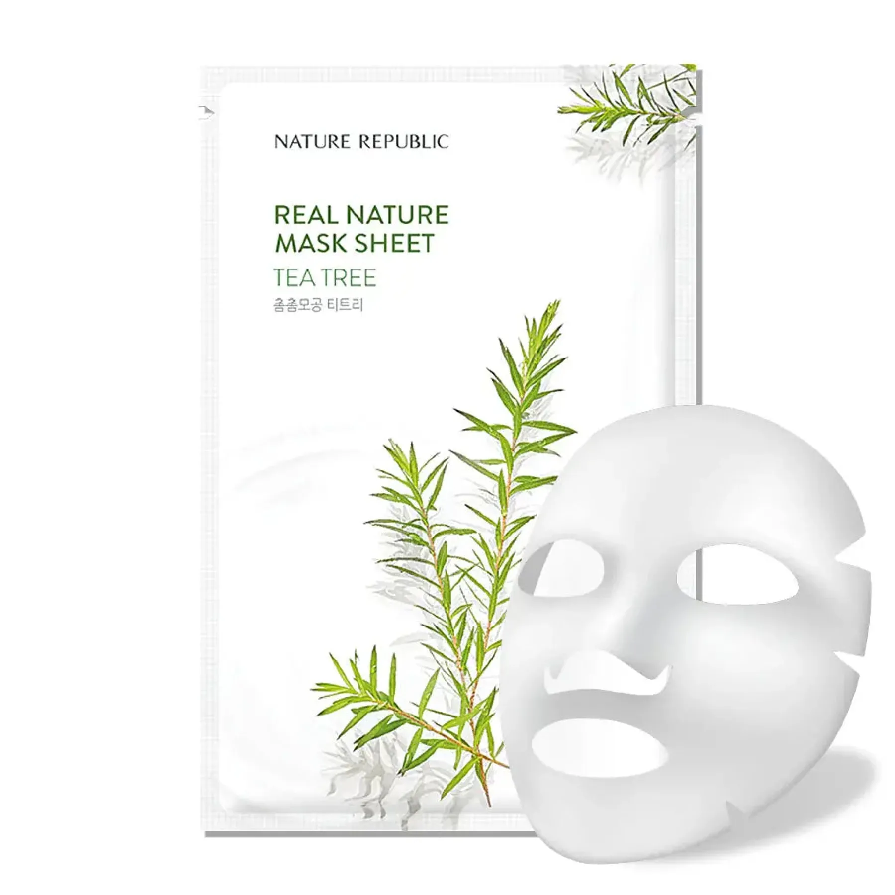 Real Nature Sheet Mask Tea Tree Hauptzutat|Gesichtsmasken