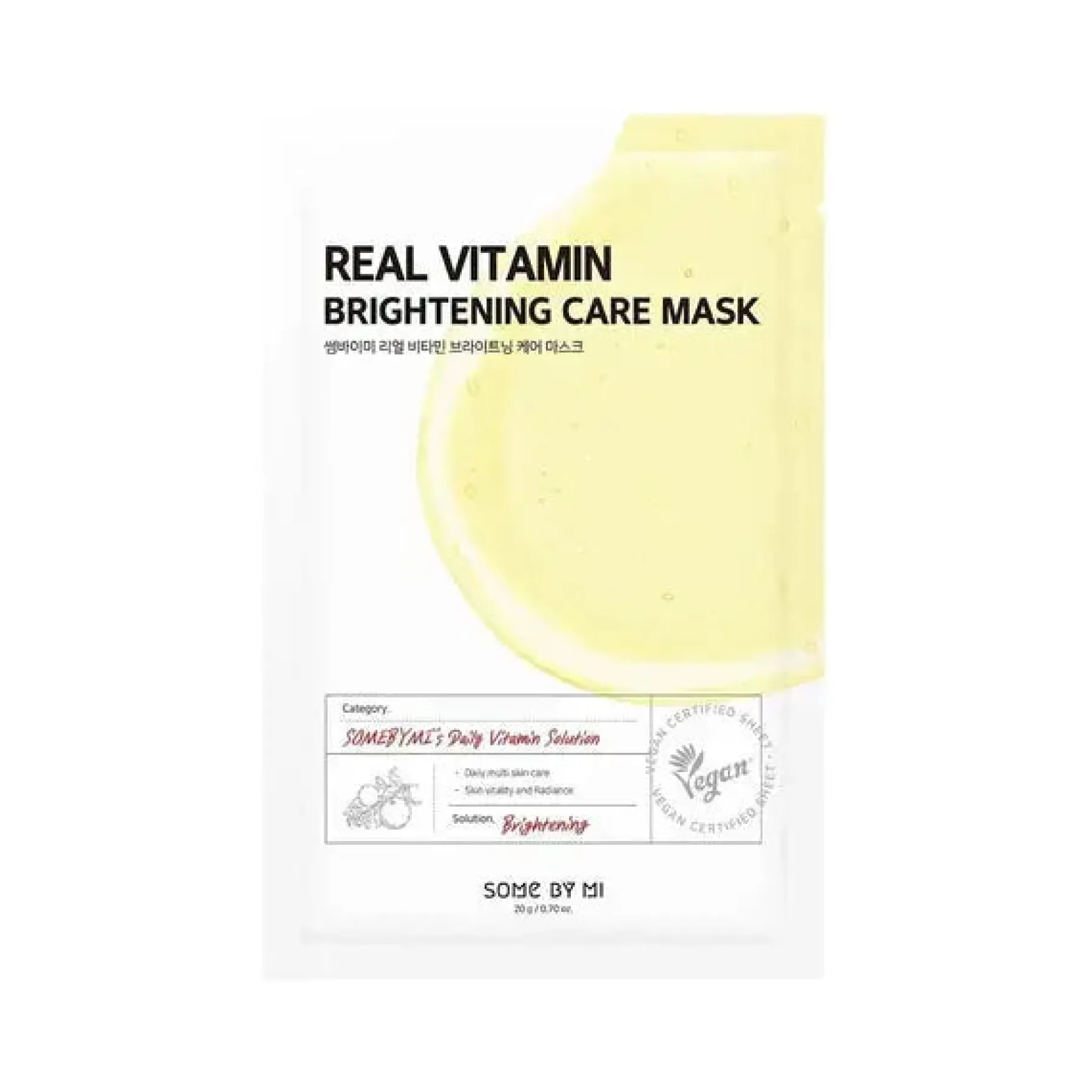 Online Real Vitamin Brightening Care Mask Vegan Pflege|Gesichtsmasken