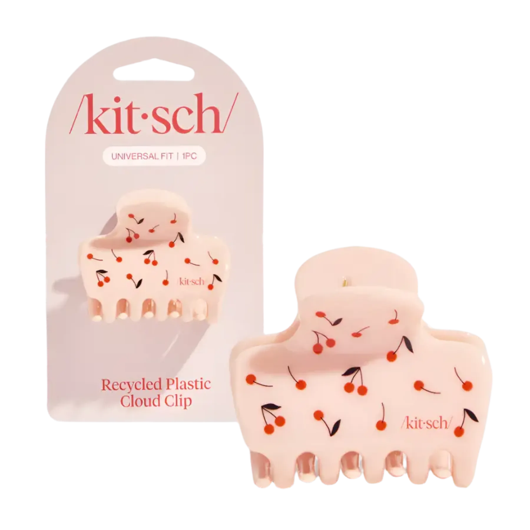 Best Recycled Plastic Medium Cloud Clip Cherry Print Haarspangen & -Clips|Haarprobleem