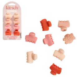 Sale Recycled Plastic Mini Cloud Clips 8pc Set Assorted Cherry Blossom Haarspangen & -Clips|Haarprobleem