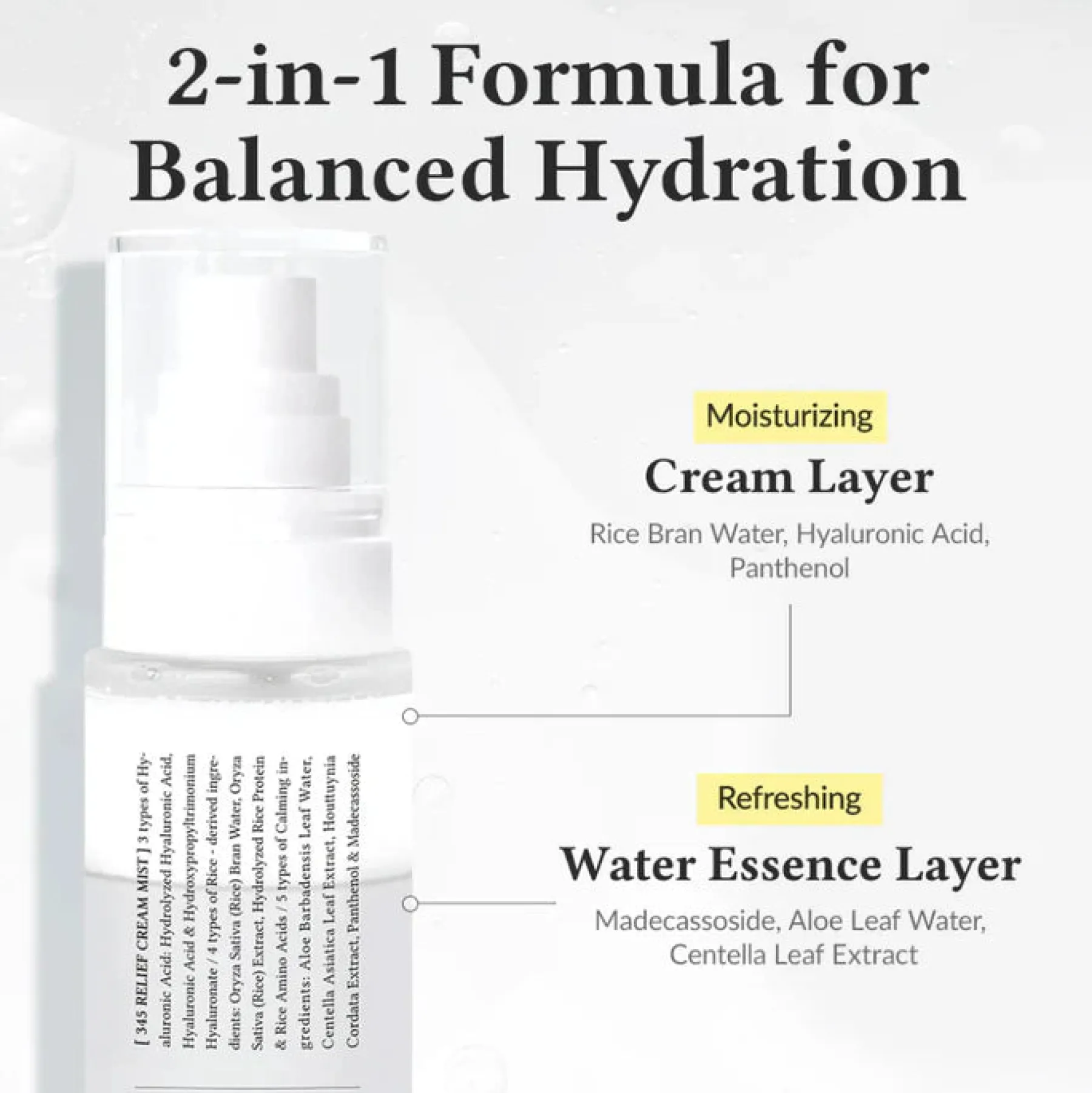 Relief Cream Mist 100 ml. Face Mists|Vegan Pflege