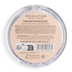 Reloaded Highlighter Just My Type Talc Free Highlighter|Vegan Highlighter