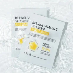 Online Retinol Vitamin C Vitamin E Sheet Mask Hauptzutat|Gesichtsmasken