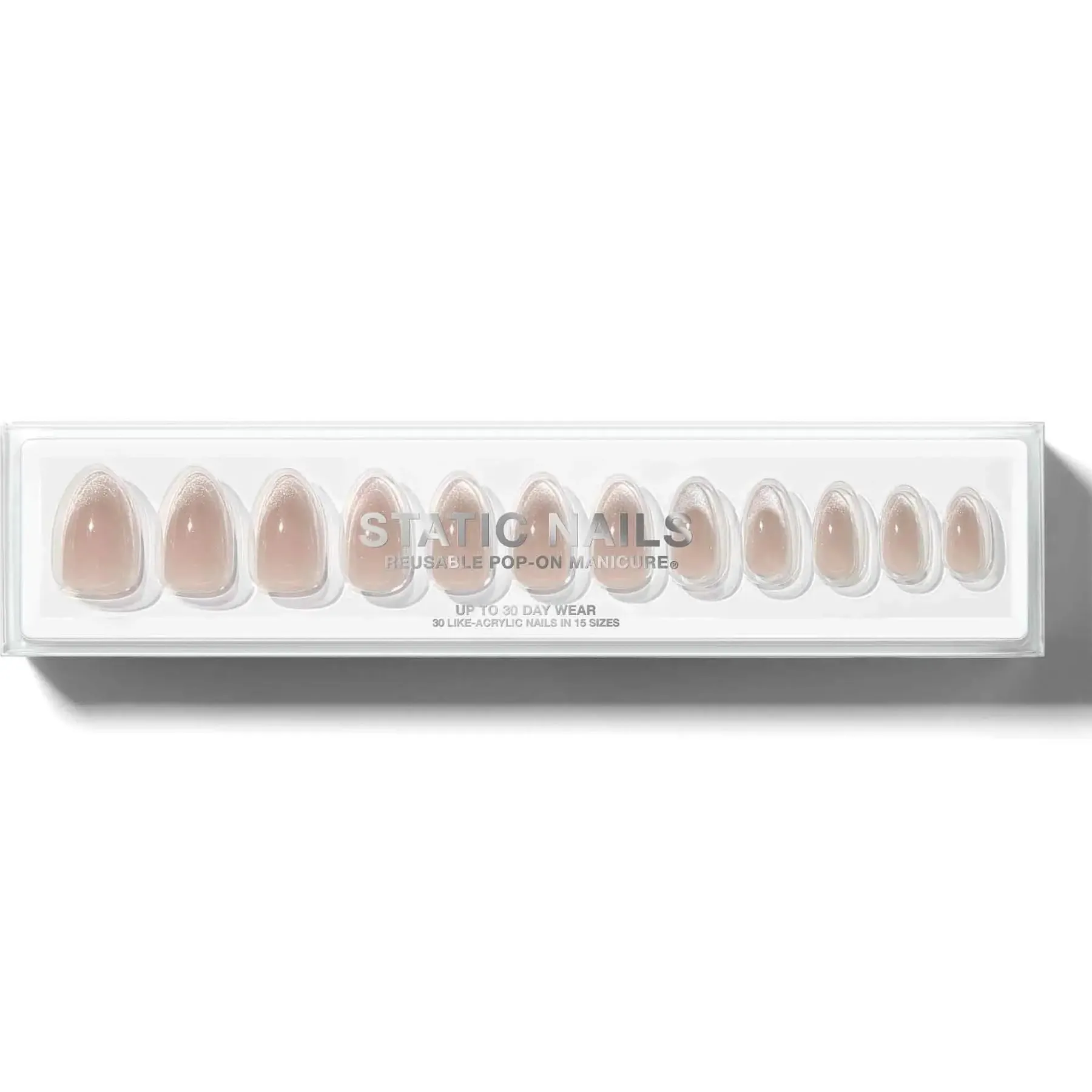 Clearance Reusable Pop-On Manicure Champagne Room Künstliche Nägel|Veganer Nagellack