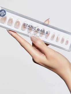 Clearance Reusable Pop-On Manicure Champagne Room Künstliche Nägel|Veganer Nagellack