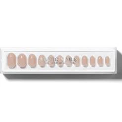 Discount Reusable Pop-On Manicure Double French Round Künstliche Nägel|Veganer Nagellack