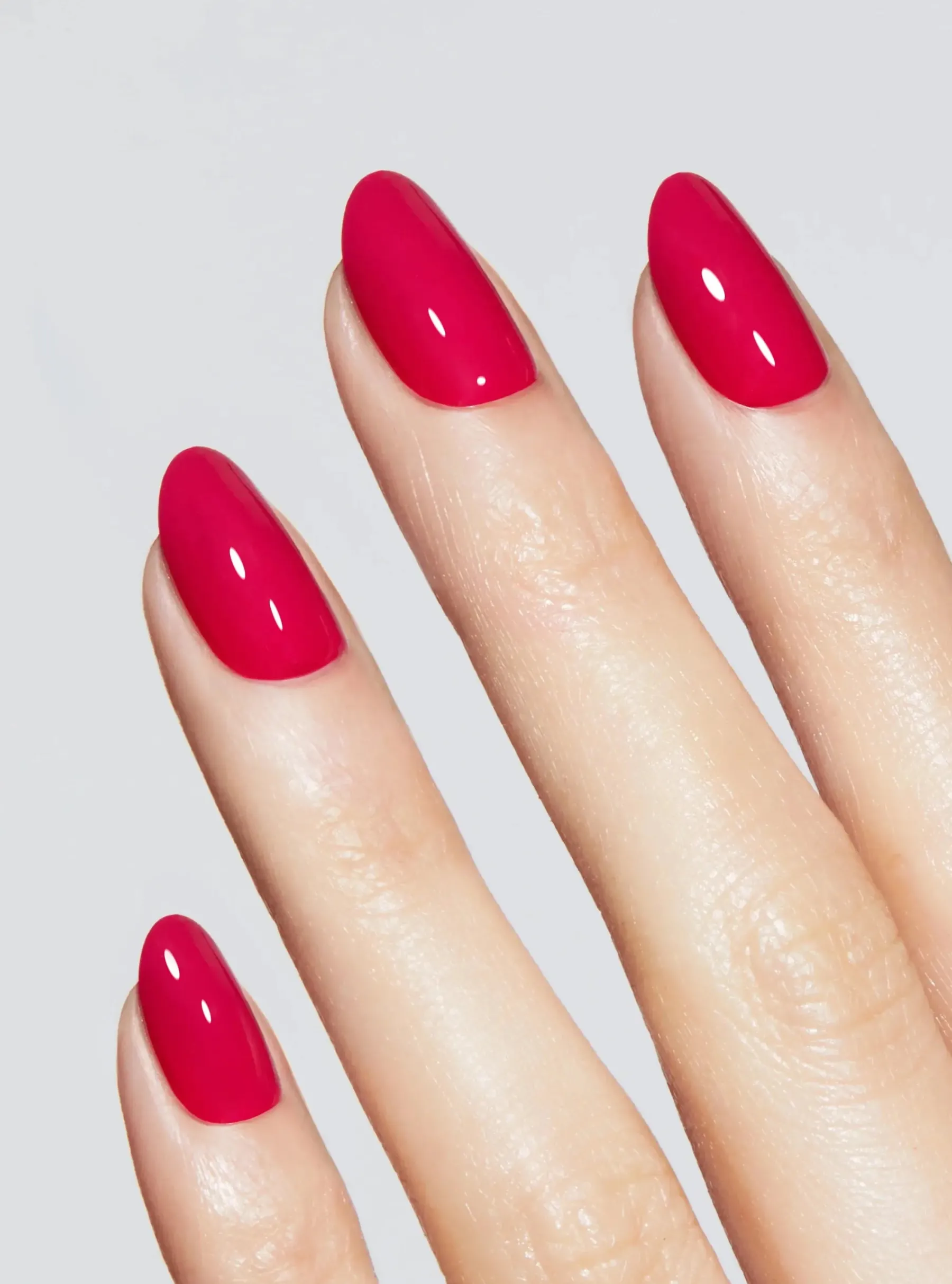 Discount Reusable Pop-On Manicure High-End Red Round Künstliche Nägel|Veganer Nagellack
