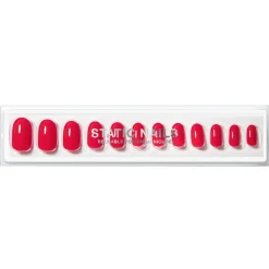 Discount Reusable Pop-On Manicure High-End Red Round Künstliche Nägel|Veganer Nagellack