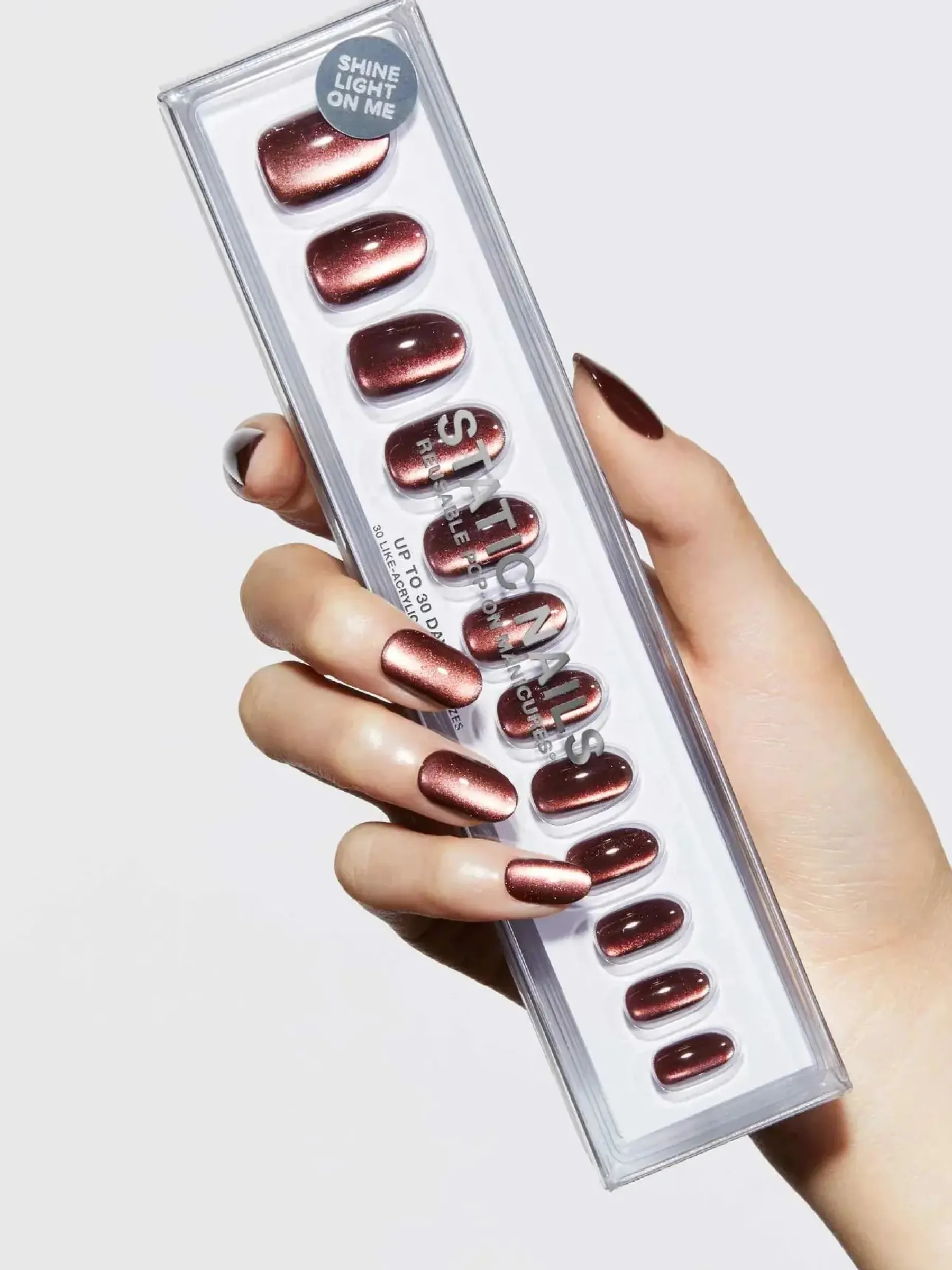 Sale Reusable Pop-On Manicure Influenced Round Künstliche Nägel|Veganer Nagellack