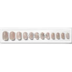 Outlet Reusable Pop-On Manicure Pops For Champagne Velvet Round Künstliche Nägel|Veganer Nagellack