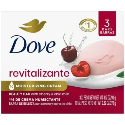 Clearance Revitalizante Beauty Bar Cherry & Chia Milk 3-Pack Vegan Pflege|Soap Bars