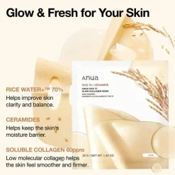 Outlet Rice 70 Glow Collagen Mask Hauptzutat|Gesichtsmasken