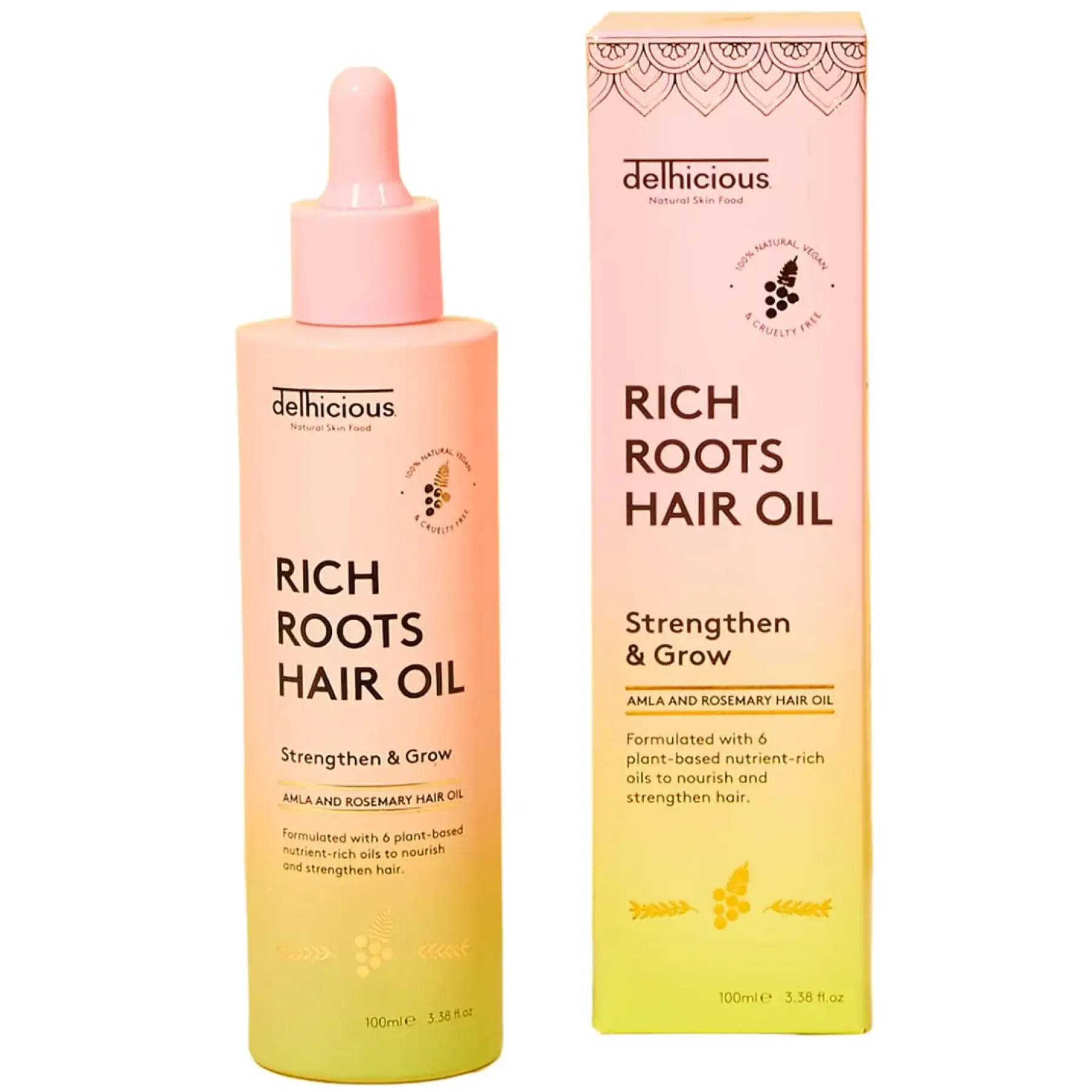 Discount Rich Roots Hair & Scalp Oil Amla & Rosemary Hair Growth|11 Schritte Haarpflege Routine