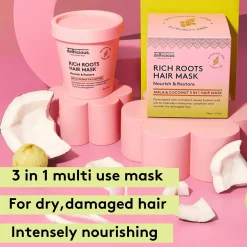 Sale Rich Roots 3-in-1 Nourishing Hair Mask Amla & Coconut Hair Growth|11 Schritte Haarpflege Routine