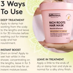 Sale Rich Roots 3-in-1 Nourishing Hair Mask Amla & Coconut Hair Growth|11 Schritte Haarpflege Routine
