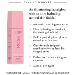 Hot Rose Illuminating Facial Tan Mist Vegan Pflege|Tanning Spray
