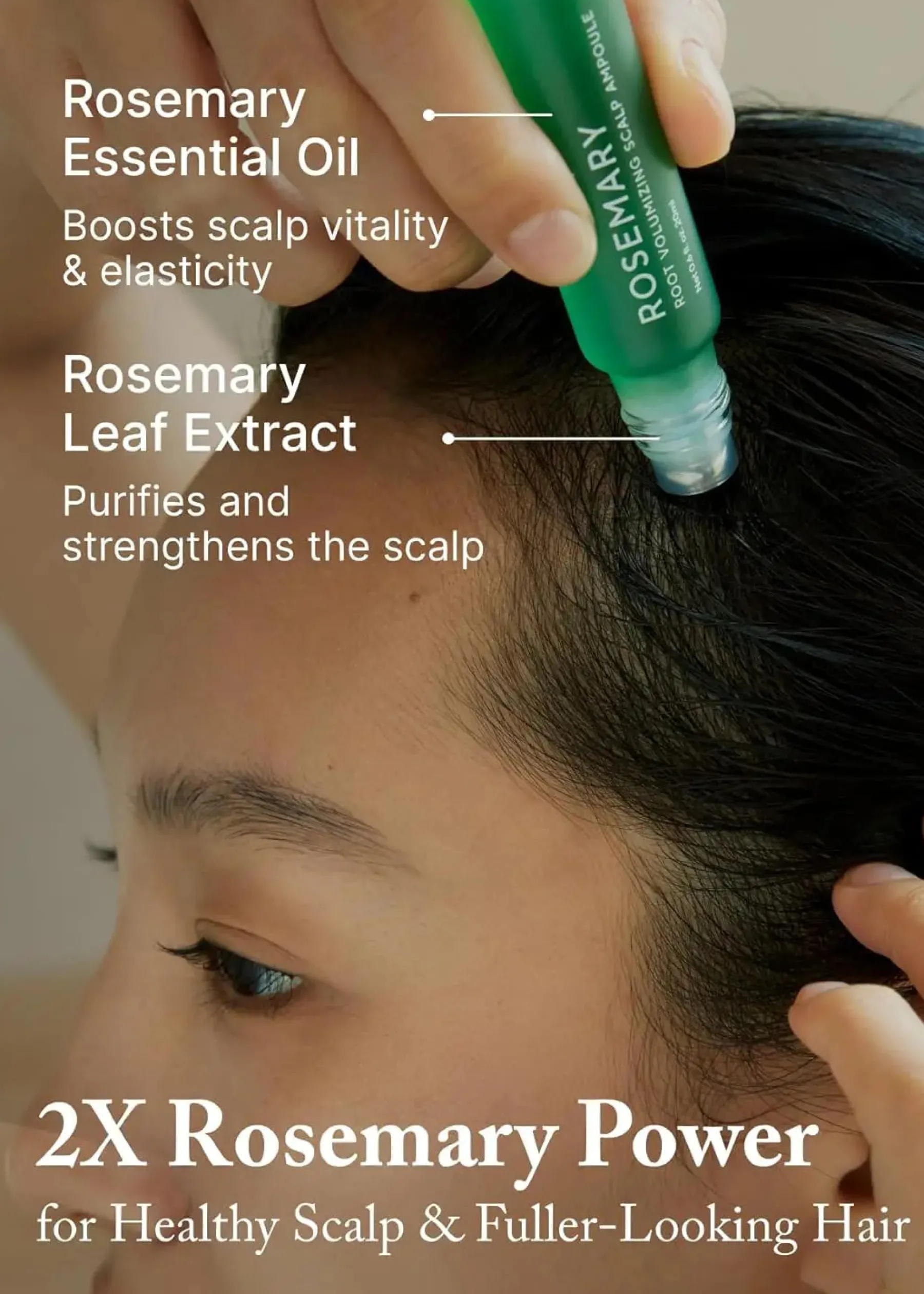 Clearance Rosemary Root Volumizing Scalp Ampoule 11 Schritte Haarpflege Routine|Vegane Haarpflege